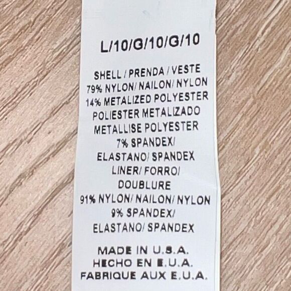 Vitamin A Swim Leah High Cut One Piece Bronze Metallic Swimsuit, Women’s 10 - Picture 11 of 16